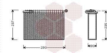 Van Wezel 7300V006 - Испаритель, кондиционер autospares.lv