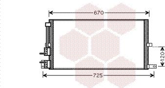 Van Wezel 77005043 - Конденсатор кондиционера autospares.lv