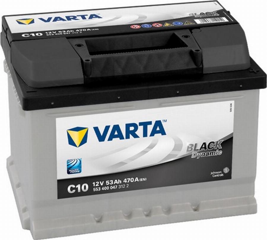 Varta 553400047 - Стартерная аккумуляторная батарея, АКБ autospares.lv