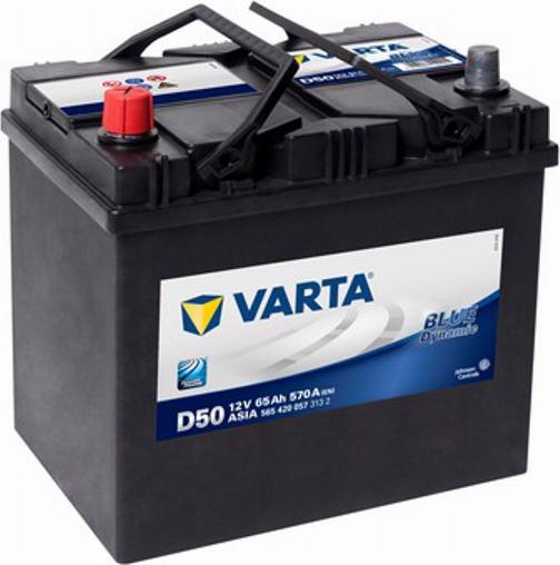 Varta 565420057 - Стартерная аккумуляторная батарея, АКБ autospares.lv