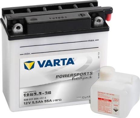 Varta 506011004A514 - Стартерная аккумуляторная батарея, АКБ autospares.lv