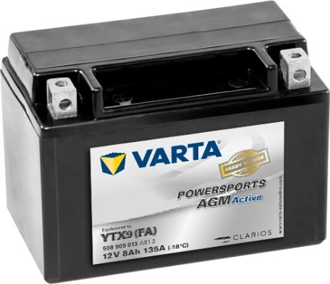 Varta 508909013A512 - Стартерная аккумуляторная батарея, АКБ autospares.lv