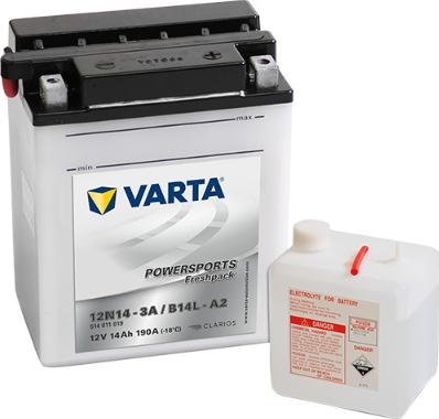 Varta 514011019I314 - Стартерная аккумуляторная батарея, АКБ autospares.lv