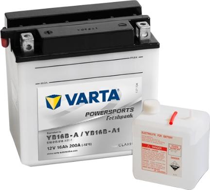 Varta 516015016A514 - Стартерная аккумуляторная батарея, АКБ autospares.lv