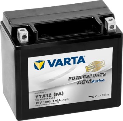Varta 510909017A512 - Стартерная аккумуляторная батарея, АКБ autospares.lv