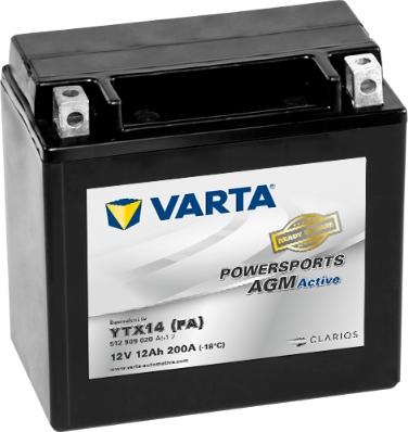 Varta 512909020A512 - Стартерная аккумуляторная батарея, АКБ autospares.lv