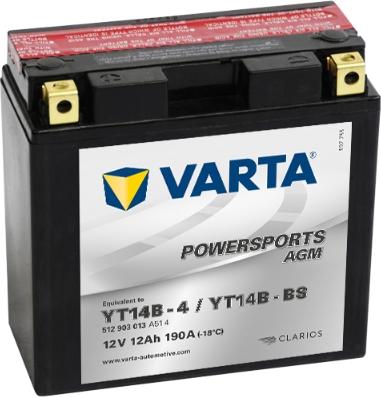 Varta 512903013A514 - Стартерная аккумуляторная батарея, АКБ autospares.lv