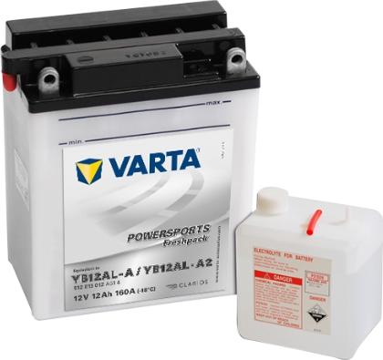 Varta 512013016I314 - Стартерная аккумуляторная батарея, АКБ autospares.lv