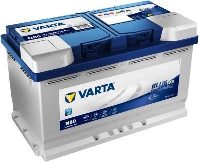 Varta 580500080D842 - Стартерная аккумуляторная батарея, АКБ autospares.lv