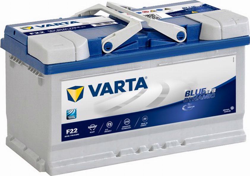 Varta 580500073 - Стартерная аккумуляторная батарея, АКБ autospares.lv