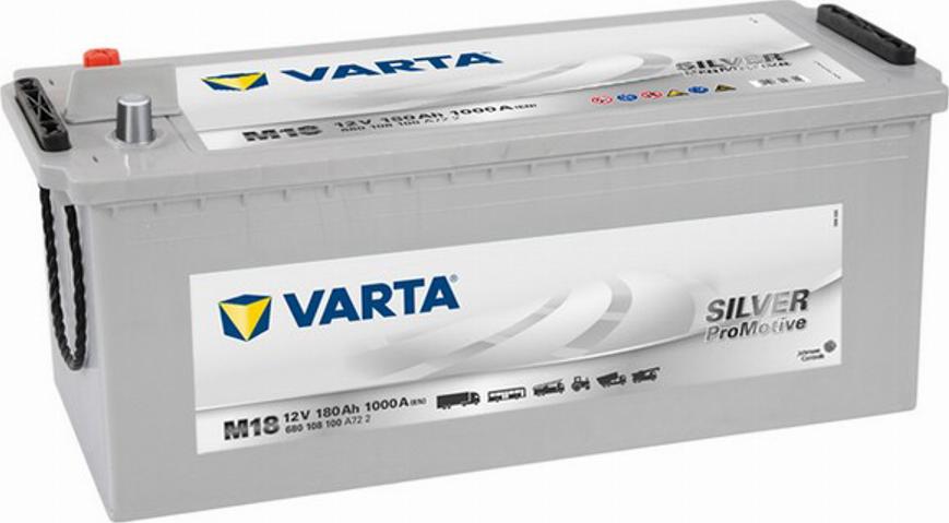 Varta 680 108 100 - Стартерная аккумуляторная батарея, АКБ autospares.lv