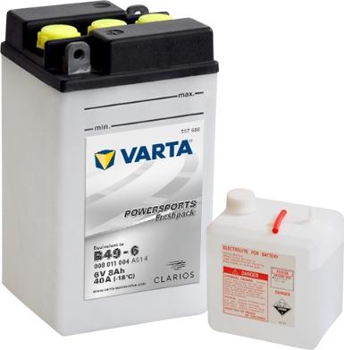 Varta 008011004A514 - Стартерная аккумуляторная батарея, АКБ autospares.lv