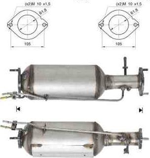 VEGAZ FK-864 - Сажевый / частичный фильтр, система выхлопа ОГ autospares.lv