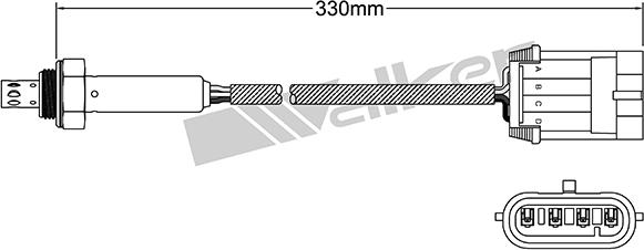 VEGAZ ULS-353 - Лямбда-зонд, датчик кислорода autospares.lv