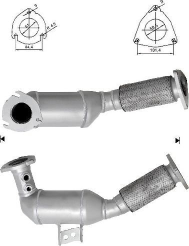 VEGAZ VOK-983 - Катализатор autospares.lv