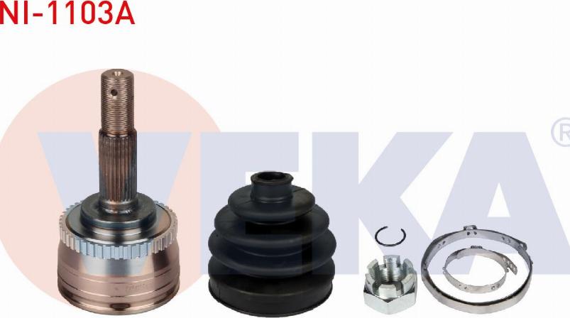 Veka NI-1103A - Шарнирный комплект, ШРУС, приводной вал autospares.lv