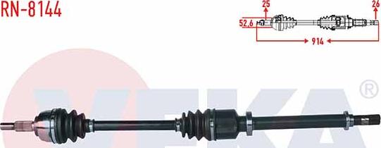 Veka RN-8144 - Приводной вал autospares.lv