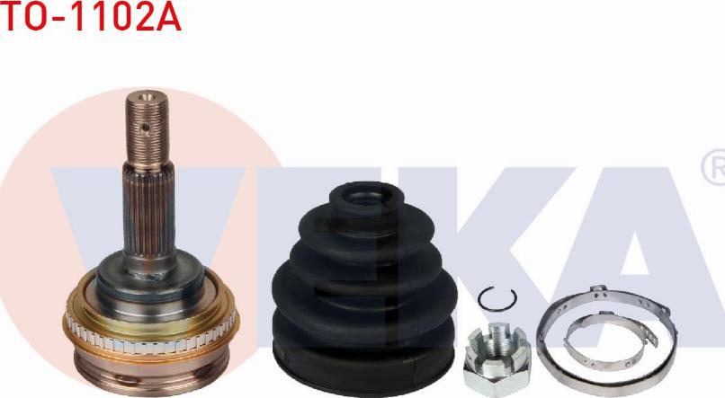 Veka TO-1102A - Шарнирный комплект, ШРУС, приводной вал autospares.lv