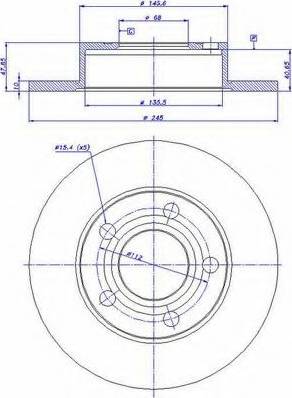 VEMA 98572 - Тормозной диск autospares.lv