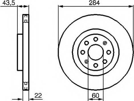 VEMA 98608 - Тормозной диск autospares.lv