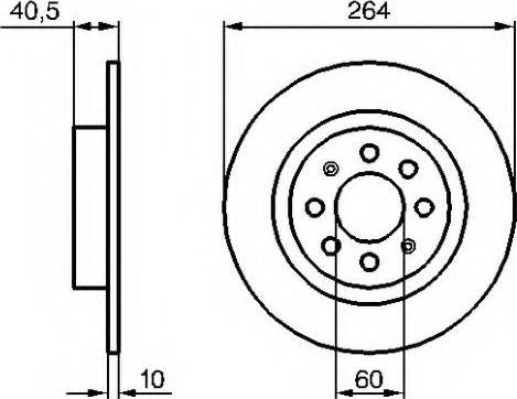 VEMA 98610 - Тормозной диск autospares.lv