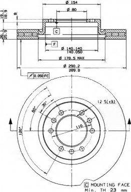 VEMA 98635 - Тормозной диск autospares.lv