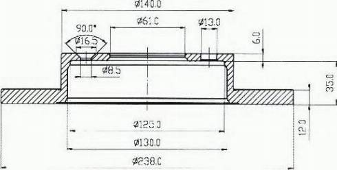 VEMA 98021 - Тормозной диск autospares.lv