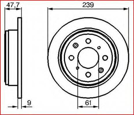 VEMA 98743 - Тормозной диск autospares.lv