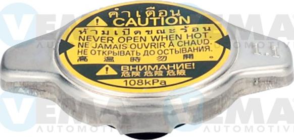 VEMA 150017 - Крышка горловины радиатора autospares.lv