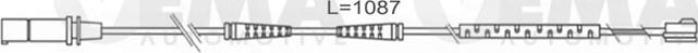 VEMA 117495 - Сигнализатор, износ тормозных колодок autospares.lv