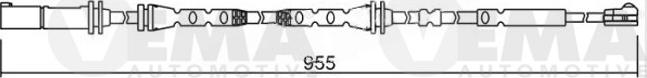 VEMA 117449 - Сигнализатор, износ тормозных колодок autospares.lv