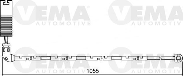 VEMA 117482 - Сигнализатор, износ тормозных колодок autospares.lv