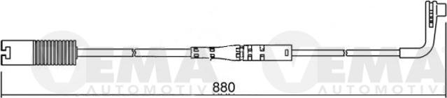 VEMA 117474 - Сигнализатор, износ тормозных колодок autospares.lv