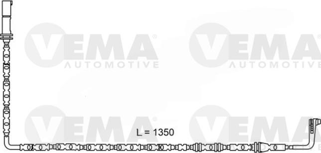 VEMA 117510 - Сигнализатор, износ тормозных колодок autospares.lv