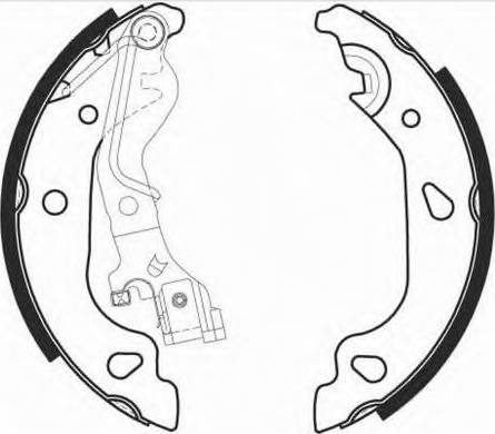 VEMA 84790 - Комплект тормозных колодок, барабанные autospares.lv