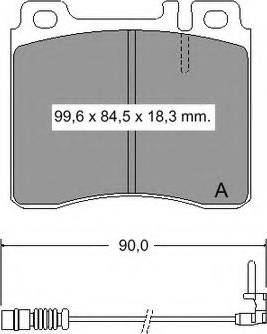 VEMA 834970 - Тормозные колодки, дисковые, комплект autospares.lv