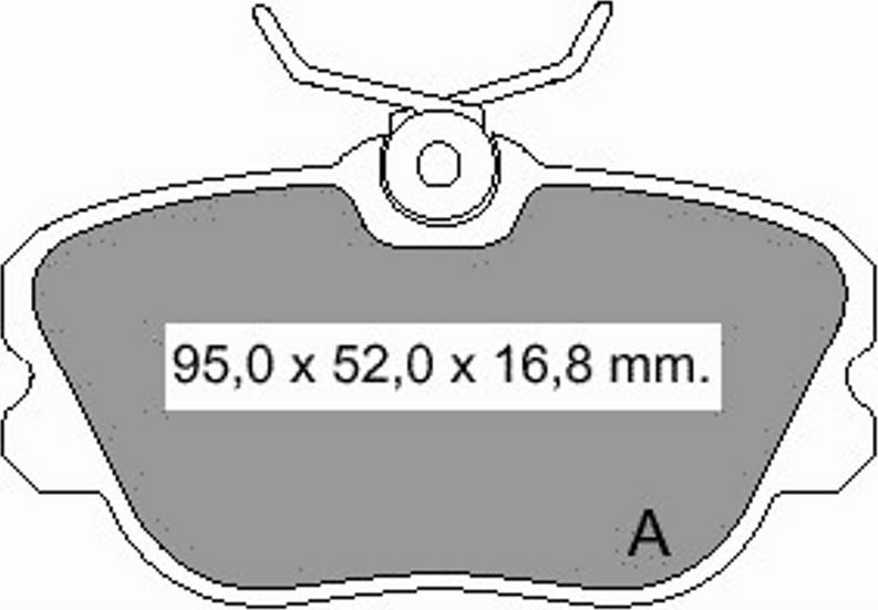 VEMA 834010 - Тормозные колодки, дисковые, комплект autospares.lv