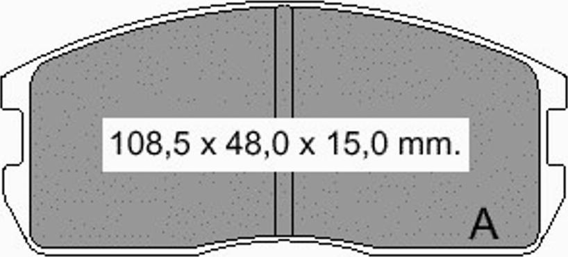 VEMA 834860 - Тормозные колодки, дисковые, комплект autospares.lv