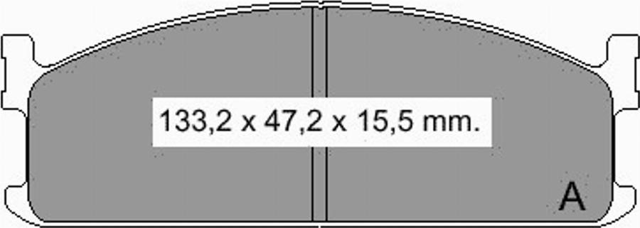 VEMA 834320 - Тормозные колодки, дисковые, комплект autospares.lv