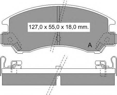 VEMA 836480 - Тормозные колодки, дисковые, комплект autospares.lv