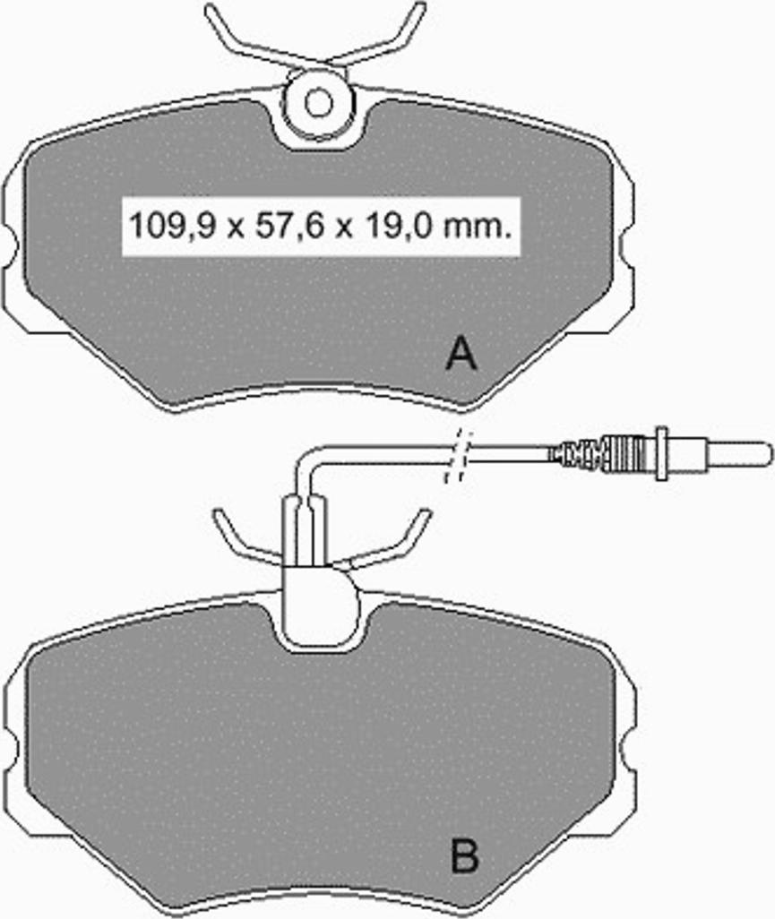 VEMA 836370 - Тормозные колодки, дисковые, комплект autospares.lv