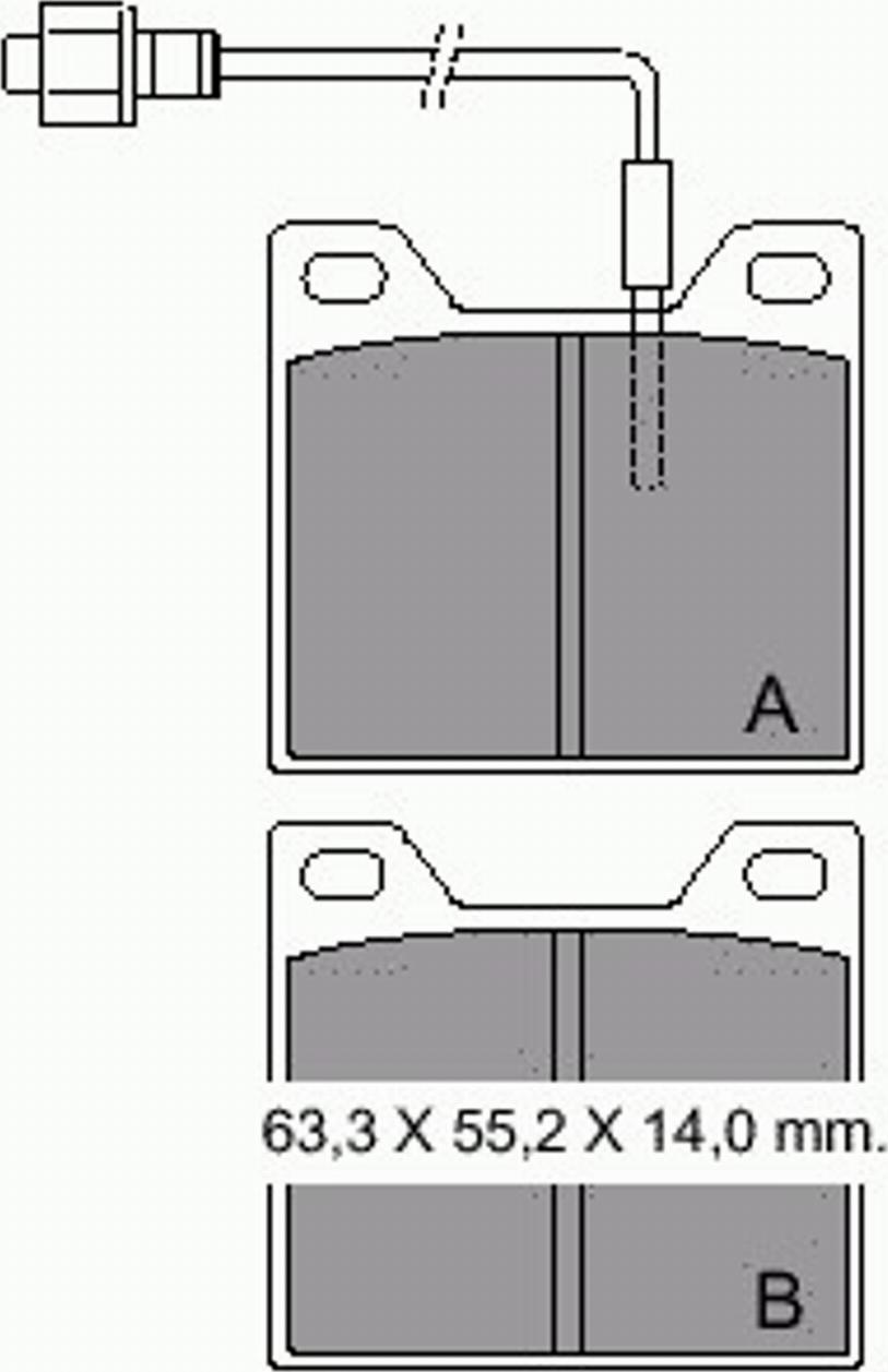 VEMA 831661 - Тормозные колодки, дисковые, комплект autospares.lv