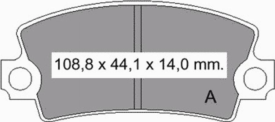 VEMA 831310 - Тормозные колодки, дисковые, комплект autospares.lv