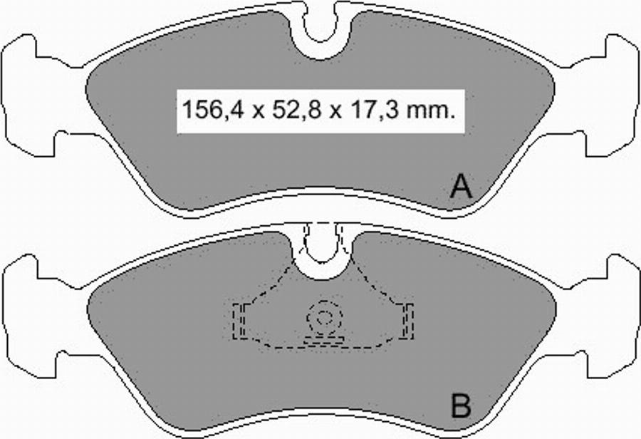 VEMA 833950 - Тормозные колодки, дисковые, комплект autospares.lv