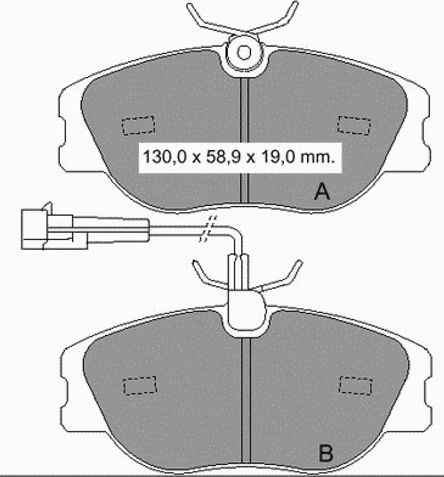 VEMA 833521 - Тормозные колодки, дисковые, комплект autospares.lv