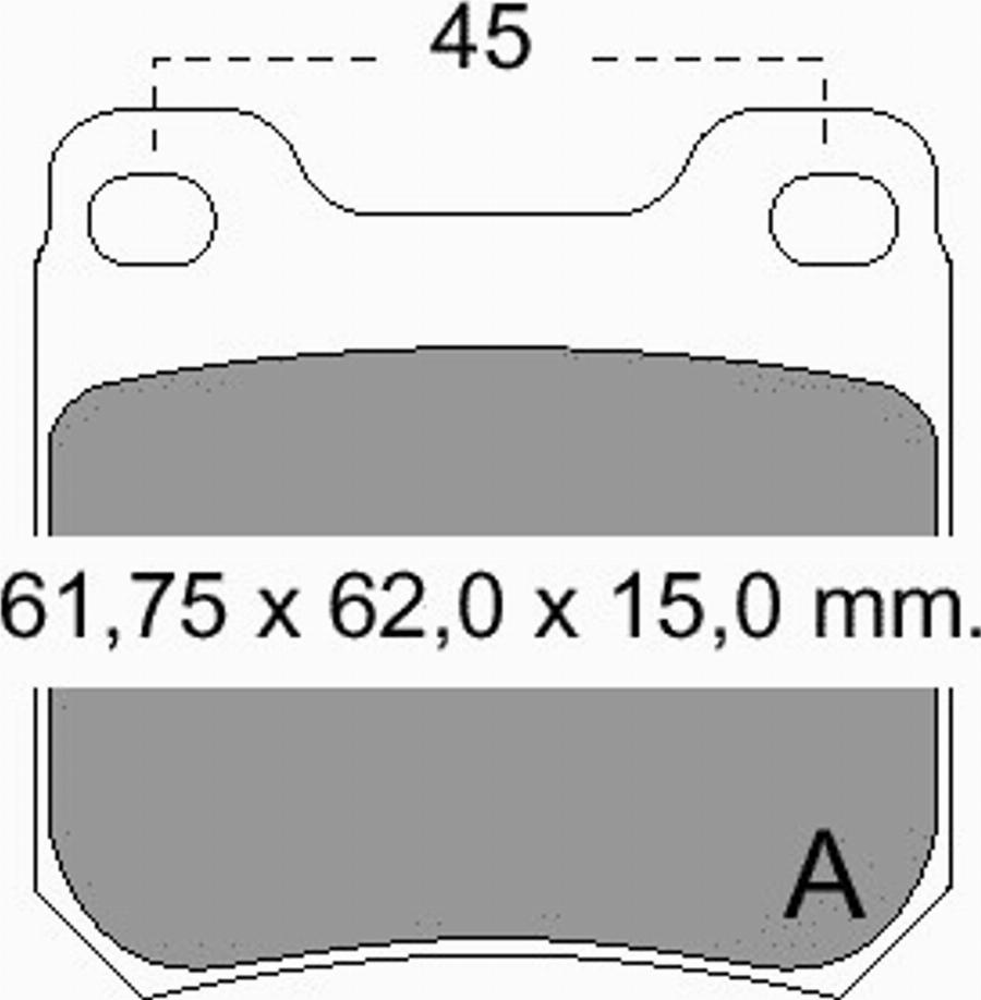 VEMA 833890 - Тормозные колодки, дисковые, комплект autospares.lv