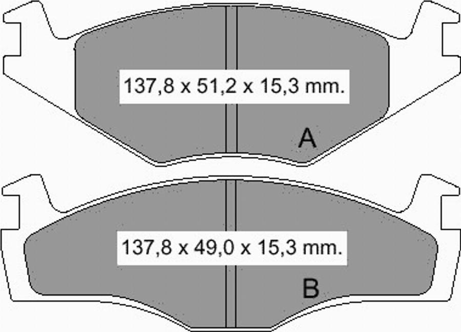 VEMA 832911 - Тормозные колодки, дисковые, комплект autospares.lv