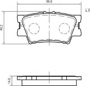 VEMA K635600 - Тормозные колодки, дисковые, комплект autospares.lv