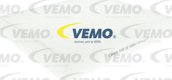 Vemo V40-30-1006 - Фильтр воздуха в салоне autospares.lv