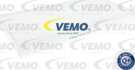 Vemo V40-30-1002 - Фильтр воздуха в салоне autospares.lv